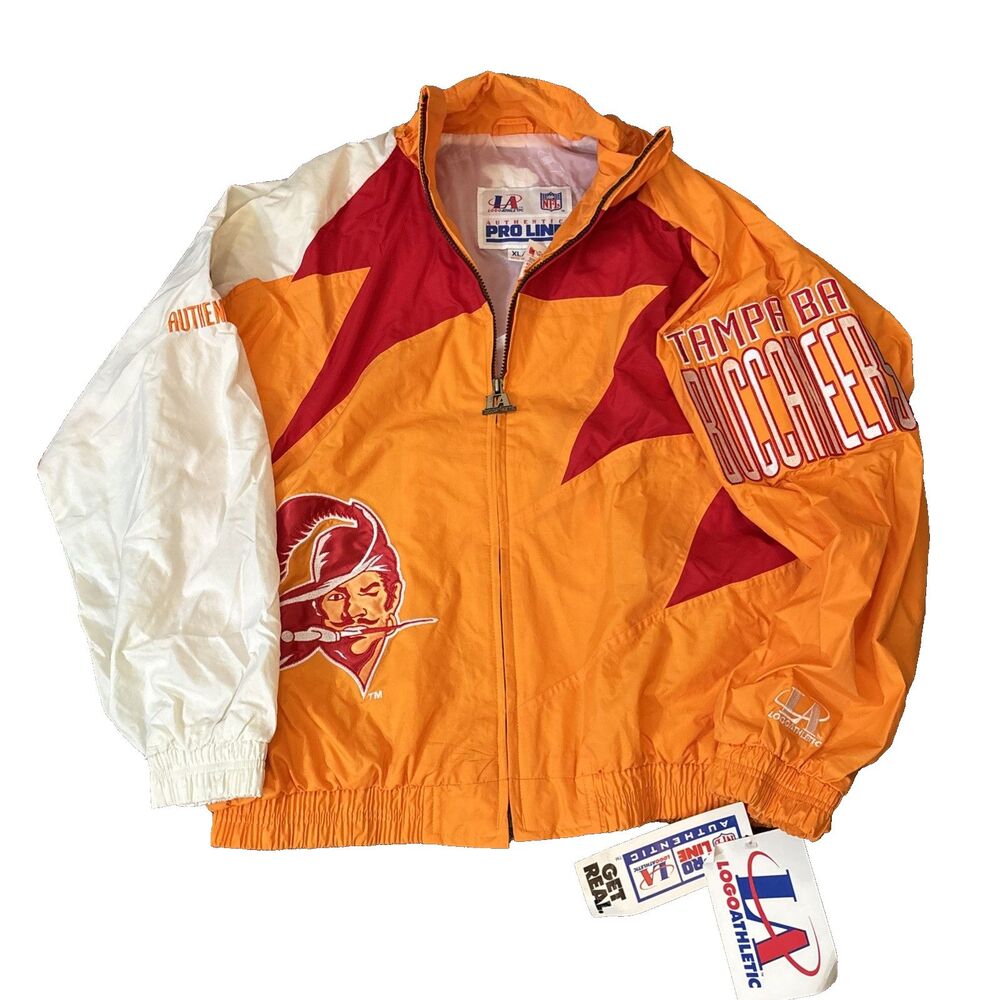 NOS NWT NEW Vintage Tampa Bay Buccaneers Shark Tooth Jacket XL Logo Athletic